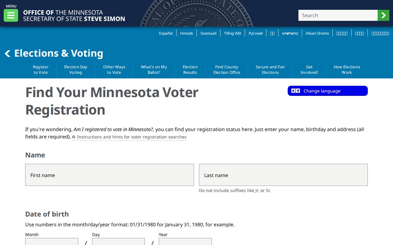 Chanhassen residents directory voter lookup fields