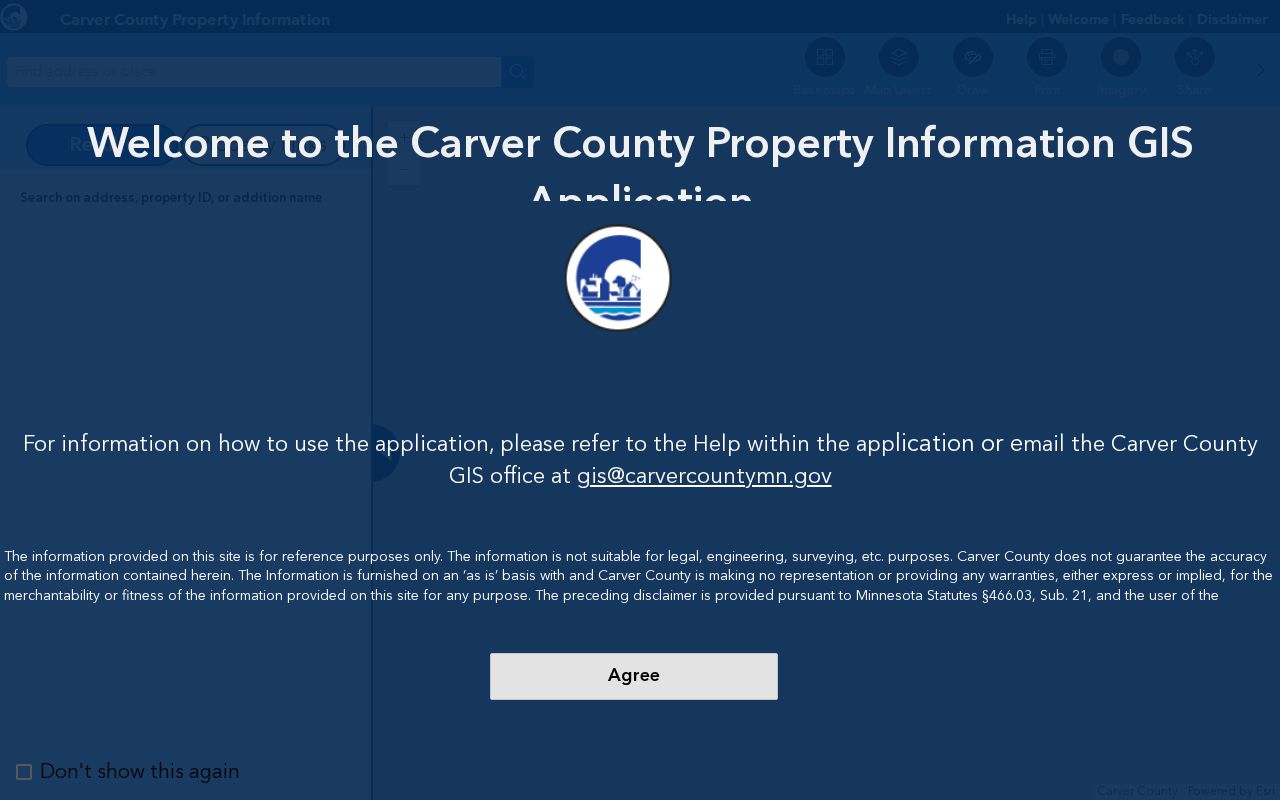Chanhassen street directory Carver County parcel viewer